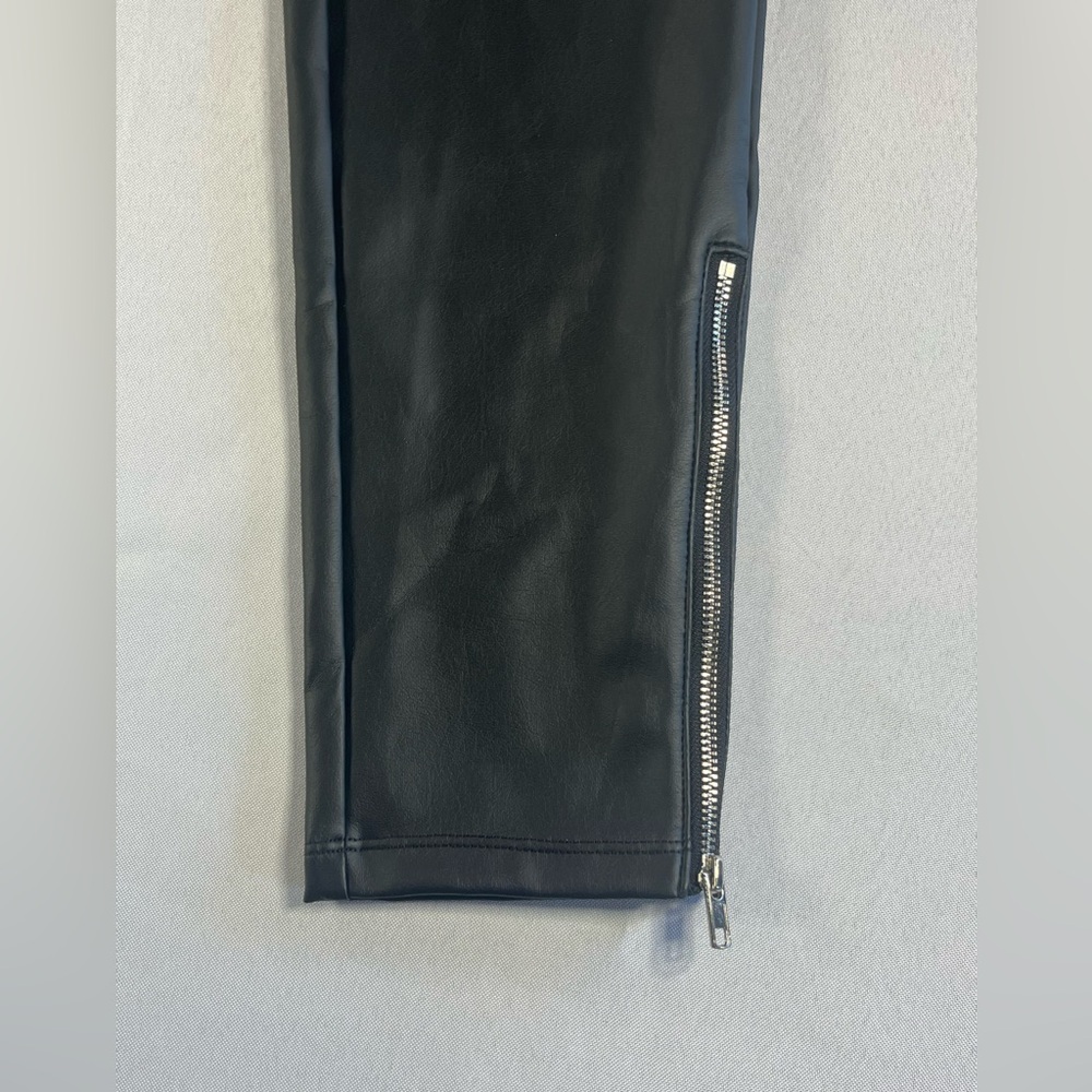 Yummie Faux Leather Shaping Leggings w/Ankle Zippers - Picture 3 of 6